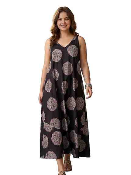 Leriya Fashion Dress for Women | Western One Piece Dress for Women Short & Long | Sleeveless Casual Summer Dresses for Beach & Stylish Party Outifits Knee-Length